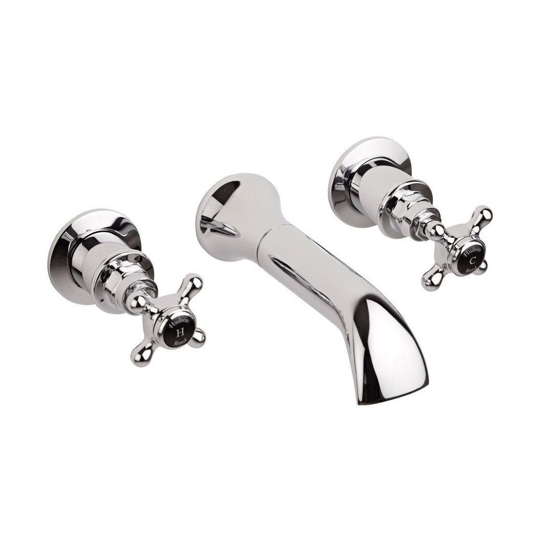 Hudson Reed Topaz Bath Spout Trad Chrome Brass - BC409HX - JJ Building Materials
