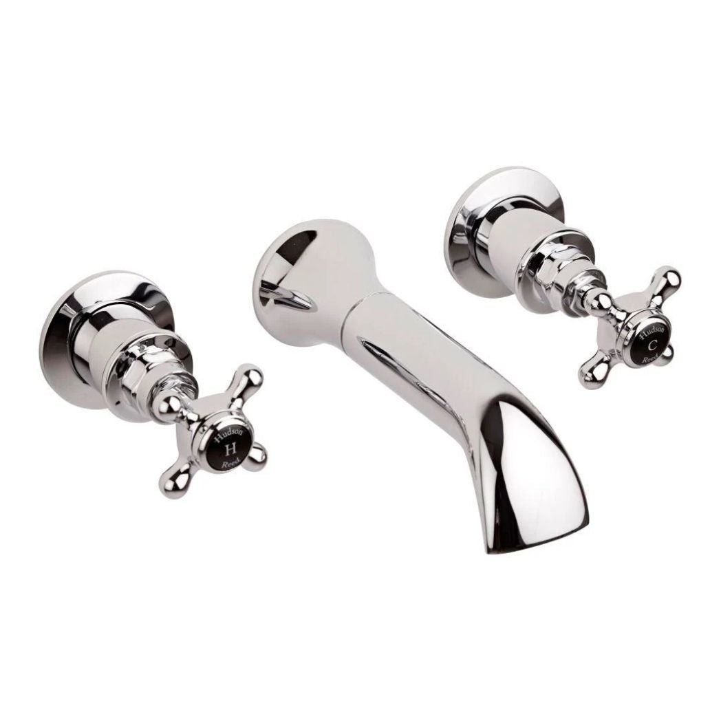 Hudson Reed Topaz Bath Spout Trad Chrome Brass - BC409HX - JJ Building Materials