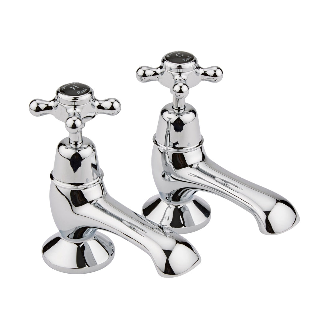 Hudson Reed Topaz Bath Taps Trad Chrome Brass 137x66x119mm - BC402DX - JJ Building Materials