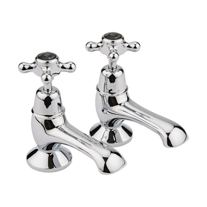 Hudson Reed Topaz Bath Taps Trad Chrome Brass 137x66x119mm - BC402DX - JJ Building Materials