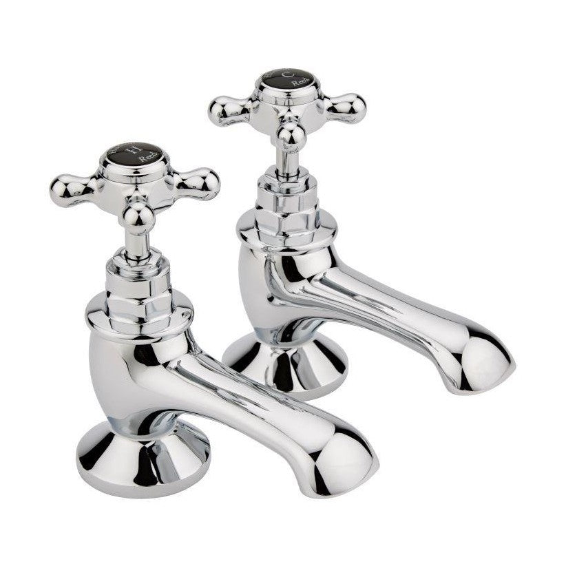 Hudson Reed Topaz Bath Taps Trad Chrome Brass 137x66x119mm - BC402HX - JJ Building Materials
