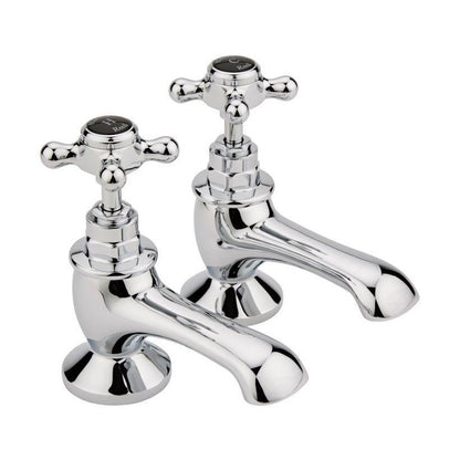 Hudson Reed Topaz Bath Taps Trad Chrome Brass 137x66x119mm - BC402HX - JJ Building Materials