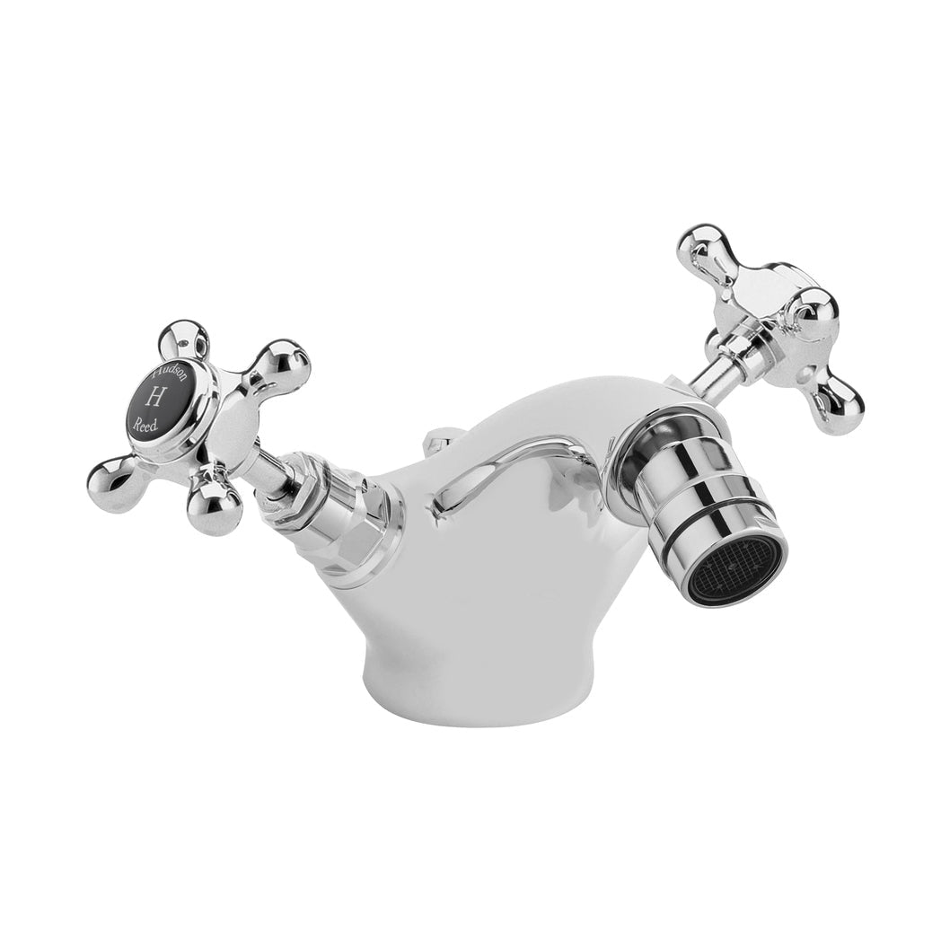 Hudson Reed Topaz Bidet Tap Trad Chrome Brass 97x197x135mm - JJ Building Materials