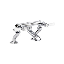 Hudson Reed Topaz Deck Mounted Bath Filler Trad Chrome Brass 175x338x217mm - BC303HL - JJ Building Materials