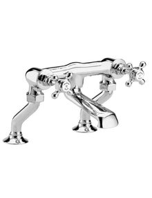 Hudson Reed Topaz Deck Mounted Bath Filler Trad Chrome Brass 187x262x217mm - BC303HX - JJ Building Materials