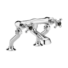 Hudson Reed Topaz Deck Mounted Bath Filler Trad Chrome Brass 187x262x217mm - BC403HX - JJ Building Materials