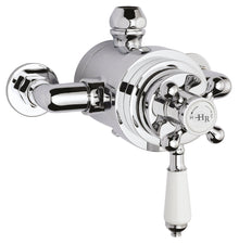 Hudson Reed Topaz Exposed Dual Shower Valve Trad Chrome Brass 166x196x153mm - JJ Building Materials