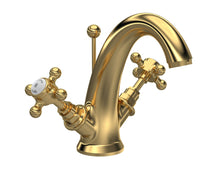 Hudson Reed Topaz Mono Basin Mixer Trad Brushed Brass Brass 176x214x185mm - JJ Building Materials