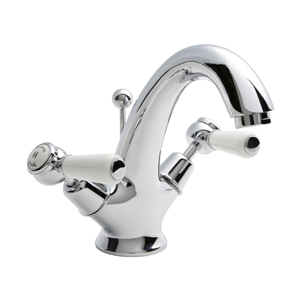 Hudson Reed Topaz Mono Basin Mixer Trad Chrome Brass 176x214x158mm - BC305DL - JJ Building Materials
