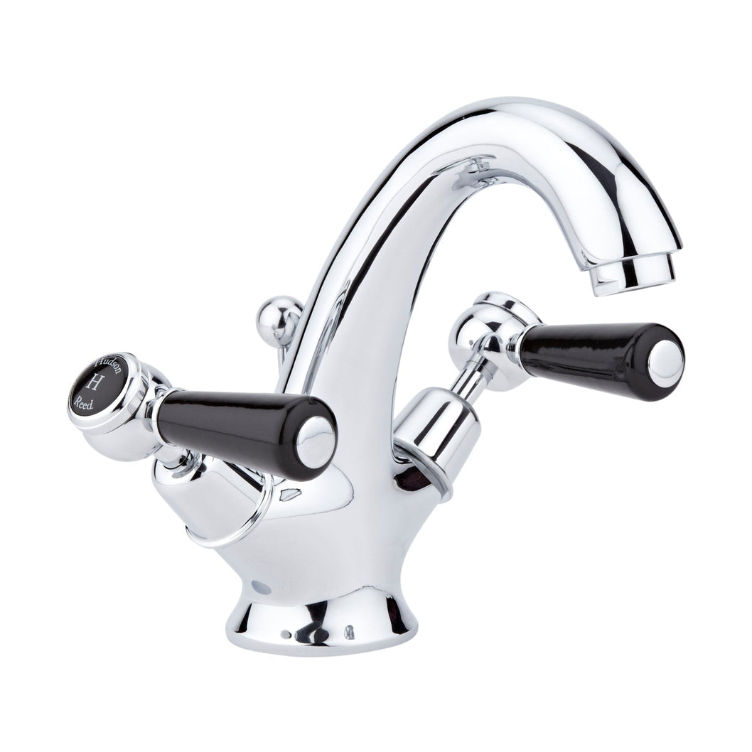 Hudson Reed Topaz Mono Basin Mixer Trad Chrome Brass 176x214x158mm - BC405DL - JJ Building Materials