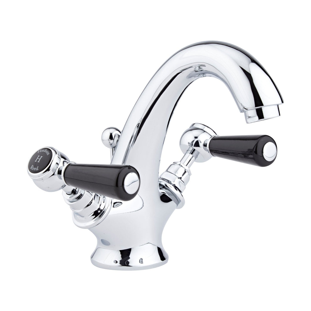 Hudson Reed Topaz Mono Basin Mixer Trad Chrome Brass 176x214x158mm - BC405HL - JJ Building Materials