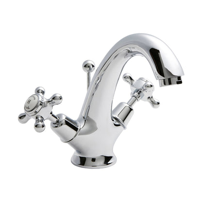 Hudson Reed Topaz Mono Basin Mixer Trad Chrome Brass 176x214x185mm - BC305DX - JJ Building Materials