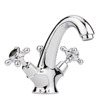 Hudson Reed Topaz Mono Basin Mixer Trad Chrome Brass 176x214x185mm - BC405DX - JJ Building Materials