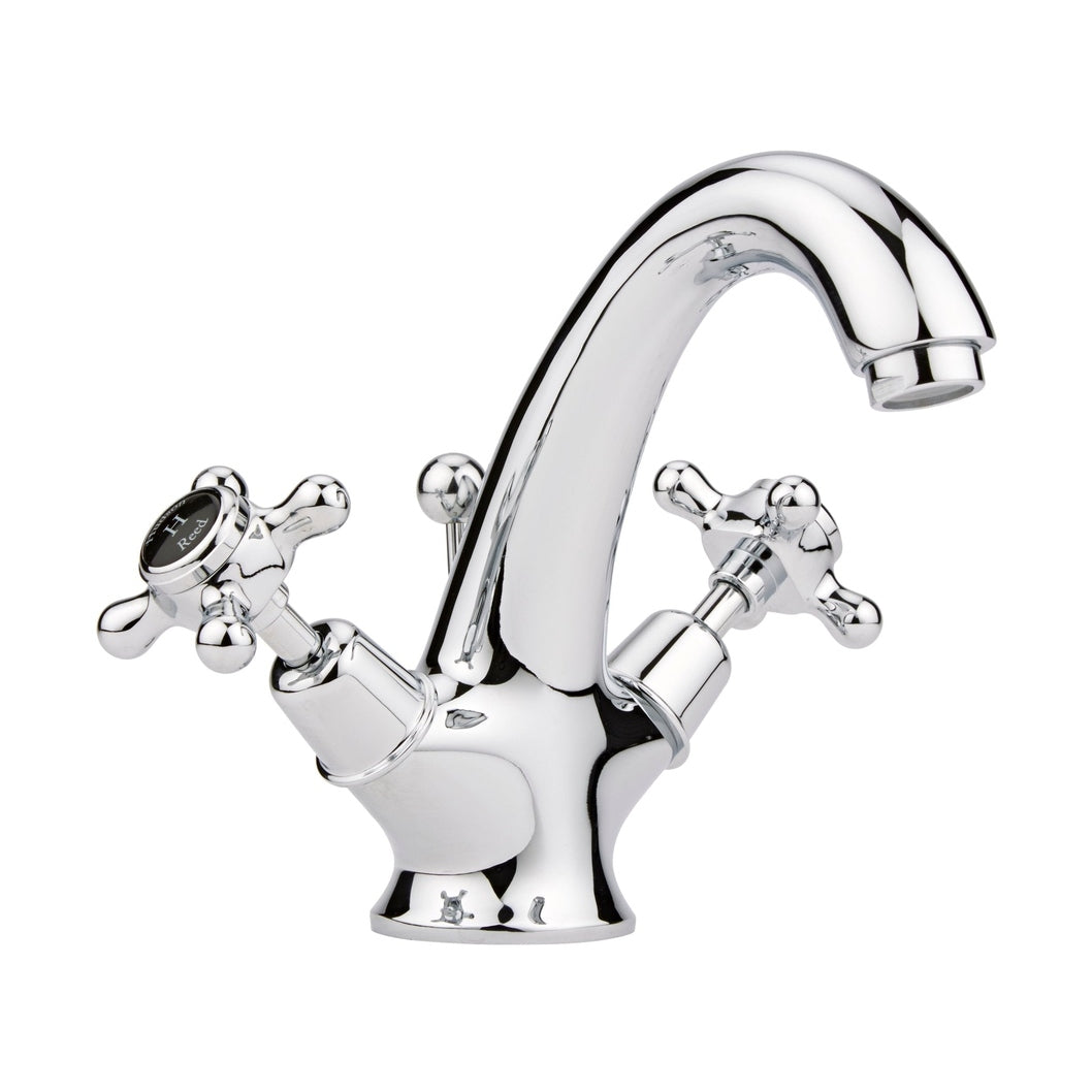 Hudson Reed Topaz Mono Basin Mixer Trad Chrome Brass 176x214x185mm - BC405DX - JJ Building Materials