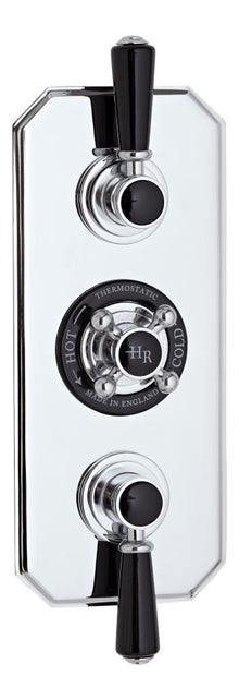 Hudson Reed Topaz Triple Concealed Shower Valve Trad Chrome Brass Abs 320x120x135mm - JJ Building Materials