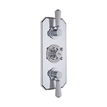 Hudson Reed Topaz Triple Concealed Shower Valve With Diverter Trad Chrome Brass Abs 320x120x135mm - TSVT005 - JJ Building Materials
