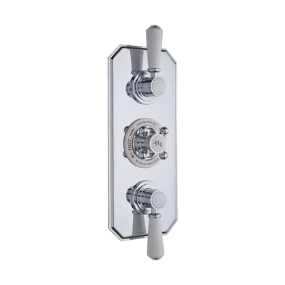 Hudson Reed Topaz Triple Concealed Shower Valve With Diverter Trad Chrome Brass Abs 320x120x135mm - TSVT005 - JJ Building Materials