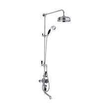 Hudson Reed Topaz Triple Exposed Shower Valve & Spout Trad Chrome Brass 1440x195x667mm - JJ Building Materials