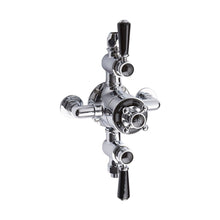 Hudson Reed Topaz Triple Exposed Shower Valve Trad Chrome Brass 332x195x135mm - JJ Building Materials