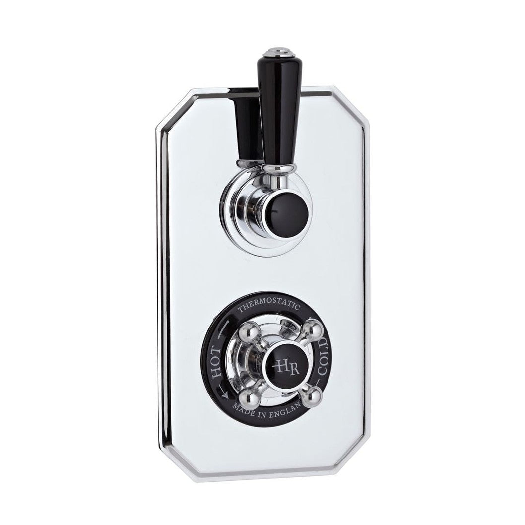 Hudson Reed Topaz Twin Concealed Shower Valve With Diverter Trad Chrome Brass Abs 230x120x135mm - BTSVT004 - JJ Building Materials