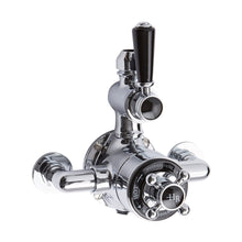 Hudson Reed Topaz Twin Exposed Shower Valve Trad Chrome Brass 206x195x135mm - JJ Building Materials