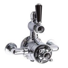 Hudson Reed Topaz Twin Exposed Shower Valve Trad Chrome Brass 206x195x135mm - JJ Building Materials