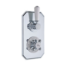 Hudson Reed Topaz Twin Thermostatic Shower Valve Trad Chrome Brass Abs 230x120x135mm - JJ Building Materials