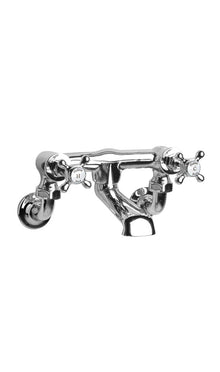 Hudson Reed Topaz Wall Mounted Bath Filler Trad Chrome Brass 142x262x197mm - BC303HXWM - JJ Building Materials