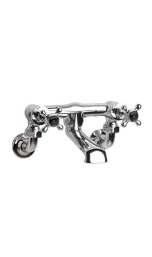 Hudson Reed Topaz Wall Mounted Bath Filler Trad Chrome Brass 142x262x197mm - BC403HXWM - JJ Building Materials