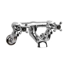 Hudson Reed Topaz Wall Mounted Bath Filler Trad Chrome Brass 142x262x197mm - BC403HXWM - JJ Building Materials