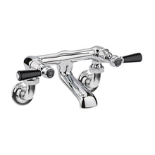 Hudson Reed Topaz Wall Mounted Bath Filler Trad Chrome Brass 142x338x197mm - BC403DLWM - JJ Building Materials