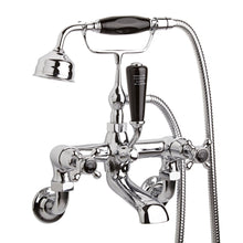 Hudson Reed Topaz Wall Mounted Bath Shower Mixer Trad Chrome Brass 320x350x155mm - BC404DXWM - JJ Building Materials