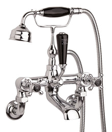 Hudson Reed Topaz Wall Mounted Bath Shower Mixer Trad Chrome Brass 320x350x155mm - BC404HXWM - JJ Building Materials