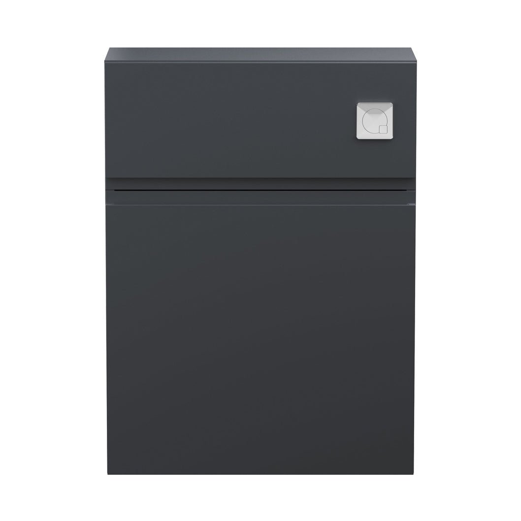 Hudson Reed Urban 500mm Wc Unit Contemp Soft Black MFC Painted Matt 810x500x253mm - JJ Building Materials
