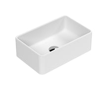 Hudson Reed Vessels Rectangular Vessel Contemp Matt White Vitreous China 120x365x235mm - JJ Building Materials