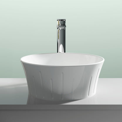 Hudson Reed Vessels Round Vessel Contemp White Vitreous China 140x360x360mm - JJ Building Materials