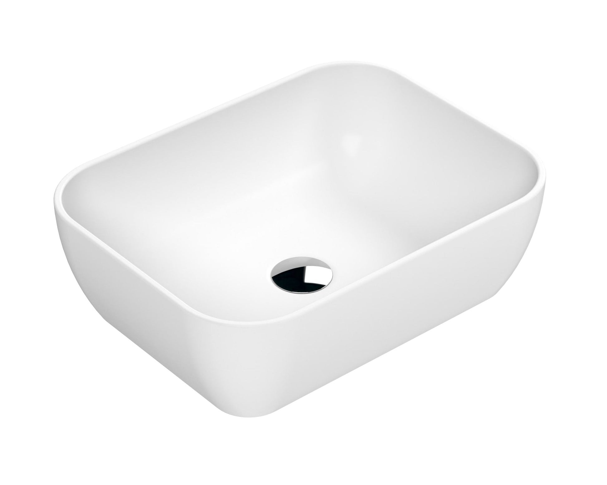 Hudson Reed Vessels Square Vessel Contemp Matt White Vitreous China 135x455x325mm - JJ Building Materials