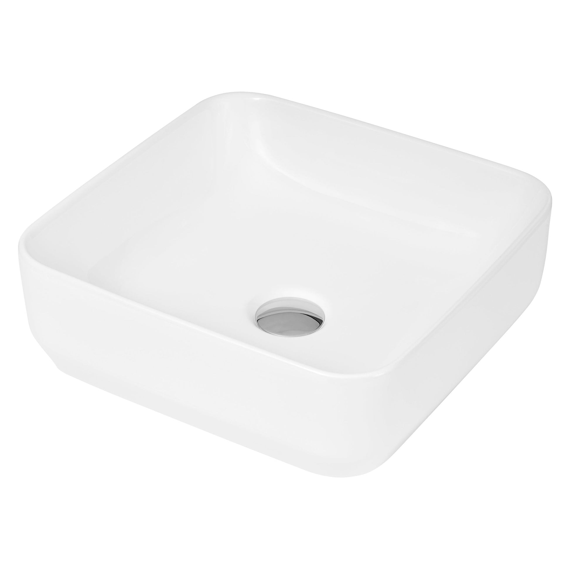 Hudson Reed Vessels Square Vessel Contemp White Vitreous China 120x365x365mm - JJ Building Materials