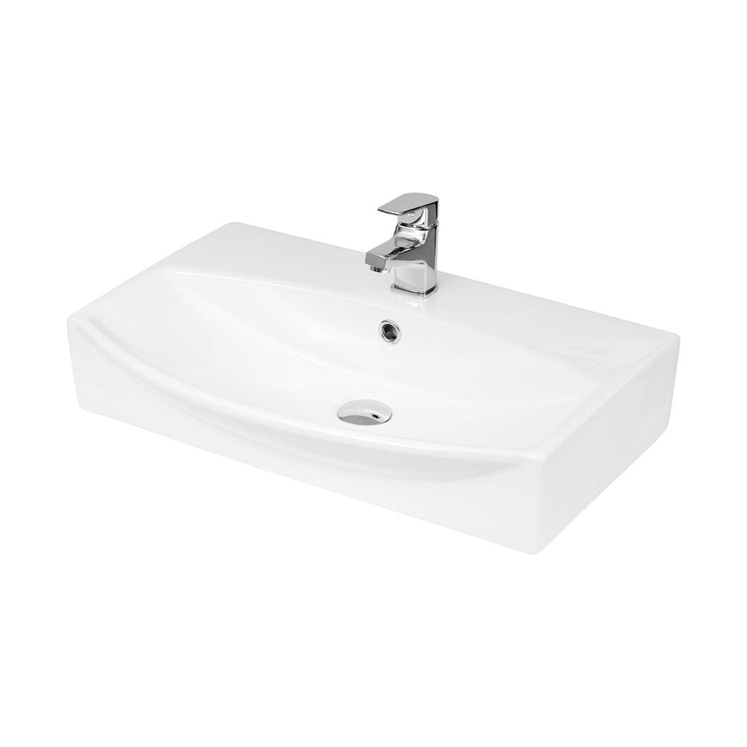 Hudson Reed Wall Hung Basins Wall Hung Vessel Contemp White Vitreous China 150x600x400mm - JJ Building Materials