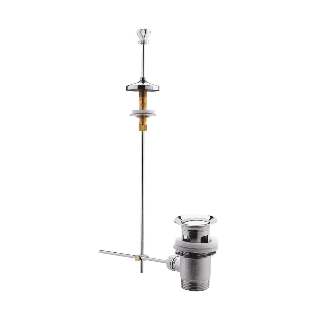 Hudson Reed Wastes Pull Up Waste Trad Black Brass 44x50x50mm - JJ Building Materials