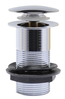 Hudson Reed Wastes Push Button Basin Waste Contemp Chrome Brass 82x61x61mm - E338 - JJ Building Materials