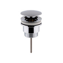Hudson Reed Wastes Universal Push Button Basin Waste Slotted & Un - slotted Contemp Chrome Brass 110x63x65mm - JJ Building Materials
