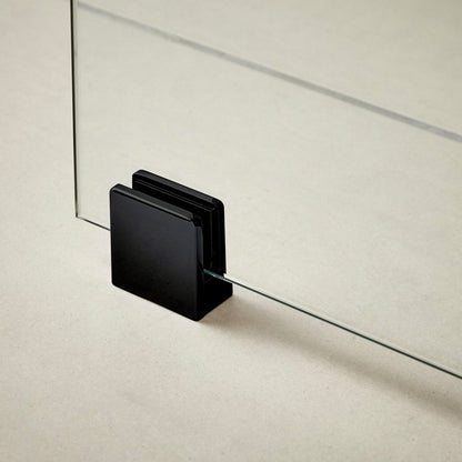 Hudson Reed Wetroom Accessories Black Wetroom Foot And Wall Bracket Contemp Matt Black Brass 45x45x25mm - JJ Building Materials
