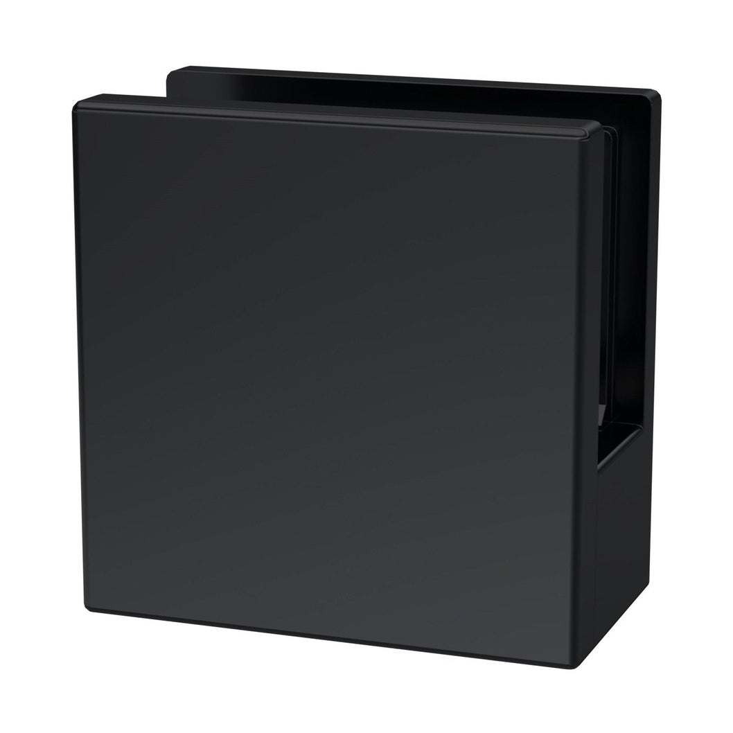 Hudson Reed Wetroom Accessories Black Wetroom Foot And Wall Bracket Contemp Matt Black Brass 45x45x25mm - JJ Building Materials