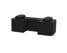 Hudson Reed Wetroom Accessories Black Wetroom Screen Support Foot Contemp Brass 45x44x30mm - JJ Building Materials