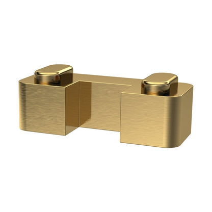 Hudson Reed Wetroom Accessories Brushed Brass Wetroom Screen Support Foot Contemp 45x44x30mm - JJ Building Materials