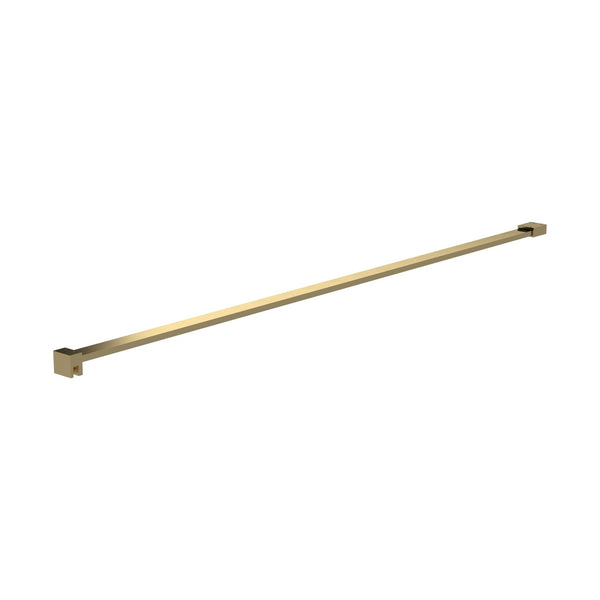 Hudson Reed Wetroom Accessories Flat Support Bar Contemp Brushed Brass Stainless Steel 36x37x1202mm - JJ Building Materials