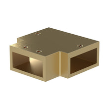 Hudson Reed Wetroom Accessories T-piece Contemp Brushed Brass Stainless Steel 19x53x53mm - JJ Building Materials