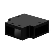 Hudson Reed Wetroom Accessories T-piece Contemp Matt Black Stainless Steel 19x53x53mm - JJ Building Materials