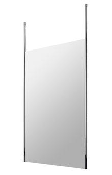 Hudson Reed Wetroom Screens 1200mm Wetroom Screen With Ceiling Post Contemp Chrome Aluminium 1950x1198x14mm - JJ Building Materials